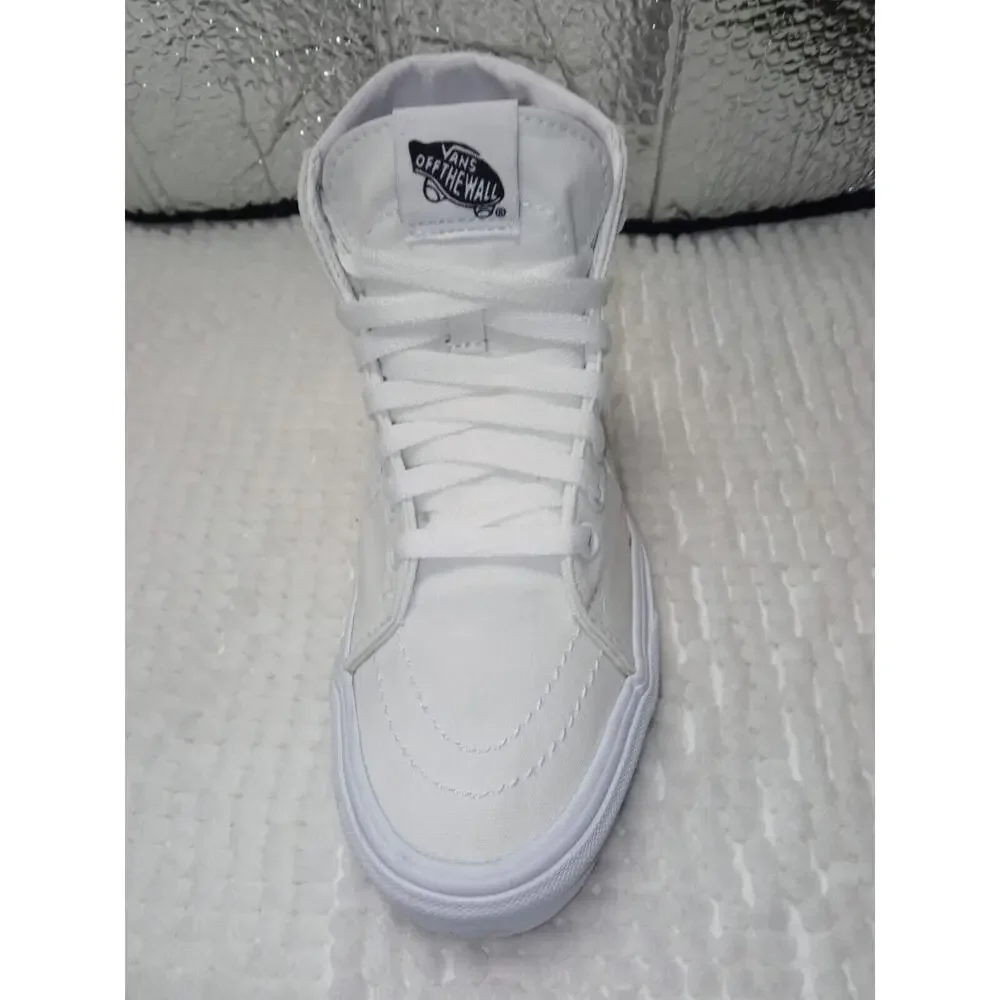 VANS Sk8-Hi Tapered High Top White Women Canvas Sneakers Skate Size M 5.5 W 7